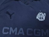 24/25 Marseille 125th Anniversary Edition Black Kids Kits Player 1:1 Quality Soccer Jersey