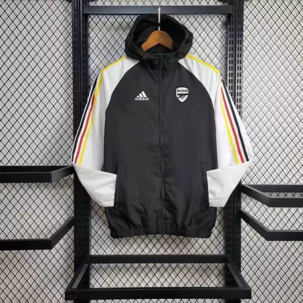 24/25 Arsenal Black Windbreaker