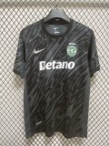 24/25 Sporting Lisbon Goalkeeper Black Fans 1:1 Soccer Jersey