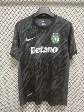 24/25 Sporting Lisbon Goalkeeper Black Fans 1:1 Soccer Jersey
