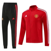 24/25  Manchester United  Red Training Tracksuit 1:1 Quality Soccer Jersey