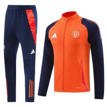 24/25  Manchester United  Orange Training Tracksuit 1:1 Quality Soccer Jersey