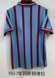 1957 Aston Villa Home Fans Retro 1:1 Quality Soccer Jersey