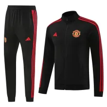 24/25  Manchester United Black Training Tracksuit 1:1 Quality Soccer Jersey