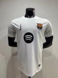 24/25 Barcelona White Fans 1:1 Soccer Jersey （胸前大logo）