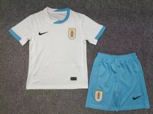 24/25 Uruguay Away Kids 1:1  Quality Soccer Jersey