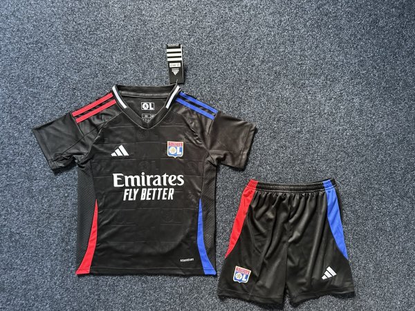24/25  Lyonnais  Away Kids Kits 1:1 Quality Soccer Jersey