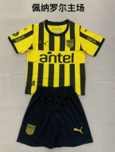 24/25 Atletico Penarol Home Kids Soccer Jersey