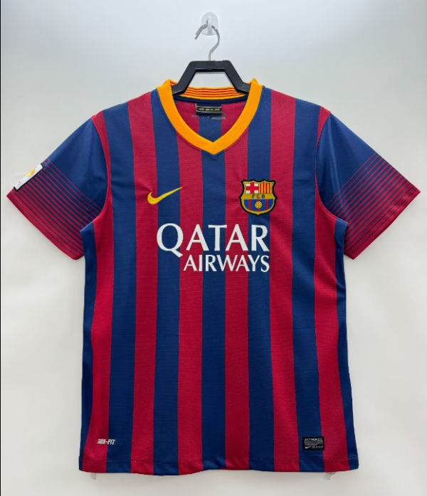 2013/2014 Barcelona Home Fans Retro 1:1 Quality Soccer Jersey