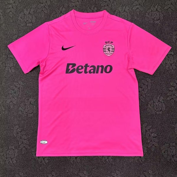 24/25 Sporting Lisbon Third Pink Fans 1:1  Quality Soccer Jersey
