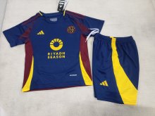 24/25 Roma  Third Kids kits 1:1 Quality  Soccer Jersey