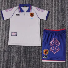 1998 Japan   Away White  Kids Retro 1:1 Quality  Soccer Jersey