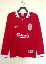 1996/1997  Liverpool Home Long sleeve Retro 1:1 Quality Soccer Jersey