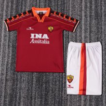 1998/1999  Roma Home Kids  Retro 1:1 Quality  Soccer Jersey