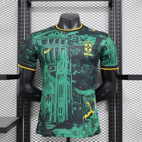 24/25  Brazil Special  Edition Green Player  1:1 Quality Soccer Jersey