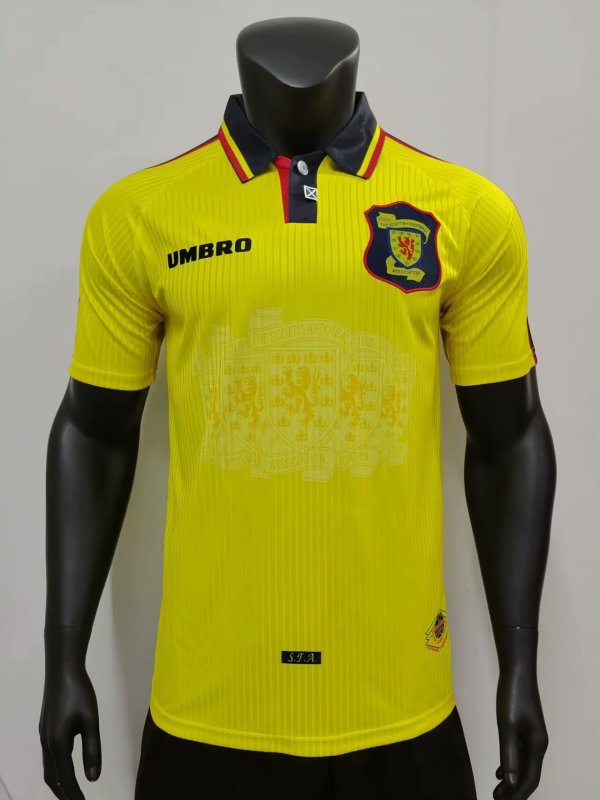 1996/1998 Scotland Away Fans 1:1 Quality Retro Soccer Jersey