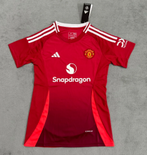 24/25 Manchester United Home Women Fans 1:1 Quality Soccer Jersey