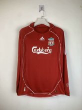 2006/2007 Liverpool  Home Long Sleeve Retro 1:1 Quality Soccer Jersey