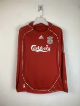 2006/2007 Liverpool  Home Long Sleeve Retro 1:1 Quality Soccer Jersey