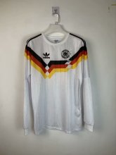 1990 Germany Home Fans Long Sleeve Retro 1::1 Quality  Soccer Jersey
