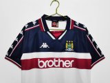 1997-1998 Manchester City Away Fans 1:1 Retro Soccer Jersey