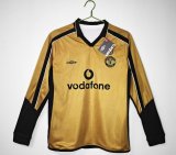 2001/2002 Manchester United Away Two-Sided Long Sleeve 1:1 Retro Quality Soccer Jersey