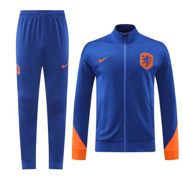 24/25 Netherlands Blue Training Tracksuit 1:1 Quality Soccer Jersey