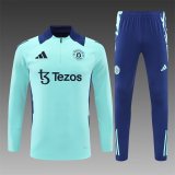 24/25  Manchester United Lake Blue 1:1 Quality Training Jersey