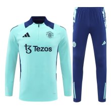 24/25  Manchester United Lake Blue 1:1 Quality Training Jersey