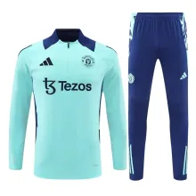 24/25  Manchester United Lake Blue 1:1 Quality Training Jersey
