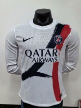 24/25 PSG Paris Away Long Sleeve Player 1:1 Quality Soccer Jersey