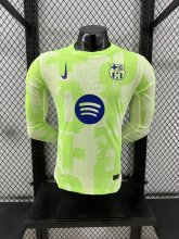 24/25 Barcelona  Third Long Sleeved  PLayer 1:1 Quality Soccer Jersey （胸前大logo）