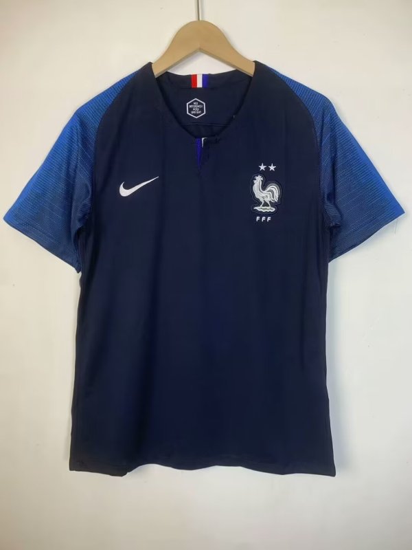 2018 France Home Fans Retro 1:1 Quality Soccer Jersey