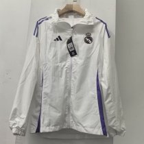 24/25  Real Madrid White Windbreaker