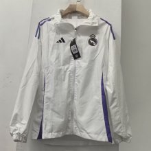 24/25  Real Madrid White Windbreaker