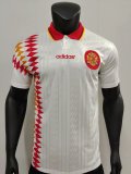 1994 Spain Away White 1:1 Retro Soccer Jersey