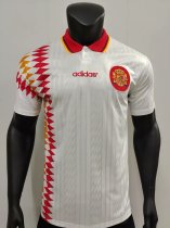 1994 Spain Away White 1:1 Retro Soccer Jersey
