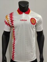 1994 Spain Away White 1:1 Retro Soccer Jersey