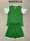24/25 Hibernian Away Kids  1:1 Quality Soccer Jersey