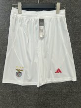 24/25 SL Benfica Home White 1:1 Quality Shorts