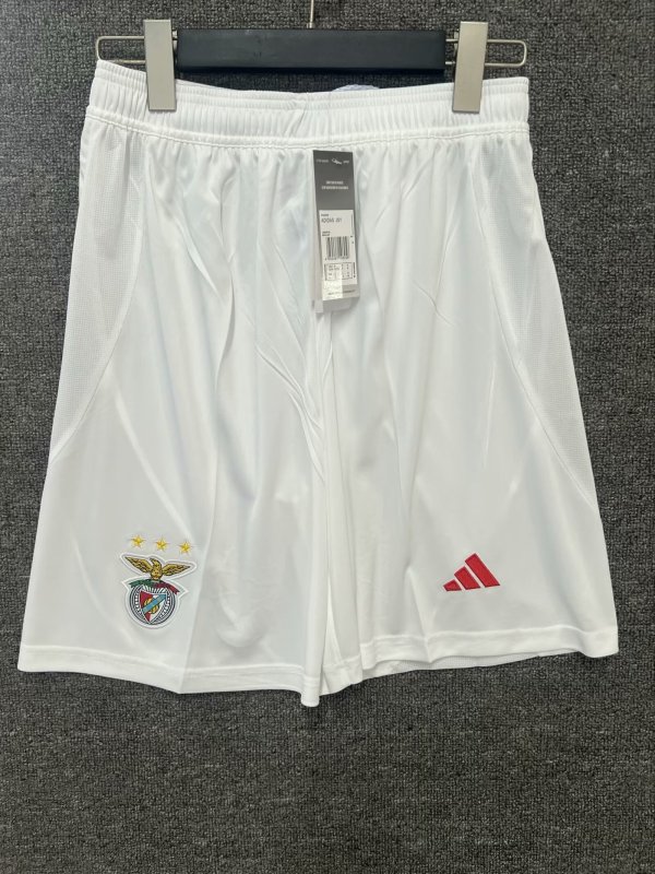 24/25 SL Benfica Home White 1:1 Quality Shorts