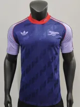 24/25 Arsenal Blue Retro Casual Fans  1:1 Quality Soccer Jersey