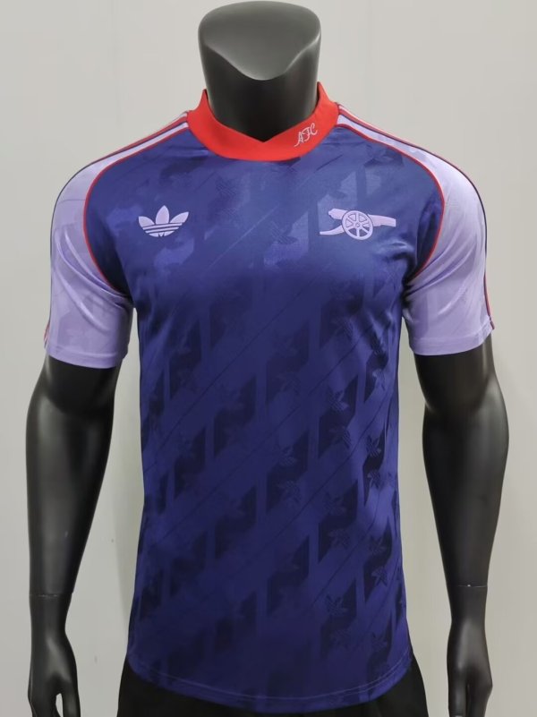 24/25 Arsenal Blue Retro Casual Fans  1:1 Quality Soccer Jersey