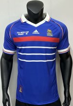 1998 France Home 1:1 Quality Retro Soccer Jersey