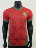 24/25  Morocco Red  Home Player 1:1 Quality Soccer Jersey