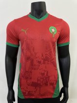 24/25  Morocco Red  Home Player 1:1 Quality Soccer Jersey
