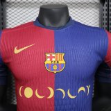 24/25 Barcelona Coldplay Band PLayer 1:1 Quality Soccer Jersey（月亮广告）球员版