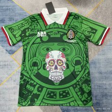 1998 Mexico Home  Special Edition Green Fans 1:1 Quality Retro Soccer Jersey