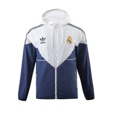 24/25  Real Madrid White Windbreaker