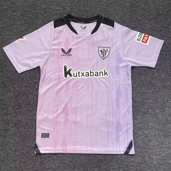 24/25  Athletic  Bilbao Training Clothes Pink Fans 1:1 Quality Soccer Jersey